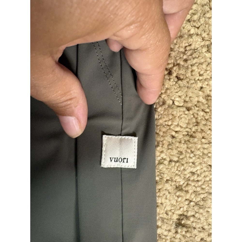 Vuori Miles Jogger Pants Women's Large Green Performance Ankle Athleisure Comfy - Picture 2 of 9